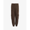 Allsaints Frieda Cargo Trousers In Warm Cacao Bro