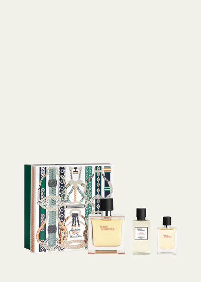 Hermes Terre D'hermès Pure Perfume Gift Set In White