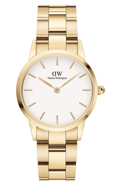 Daniel Wellington Iconic Link Bracelet Watch, 40mm In Gold