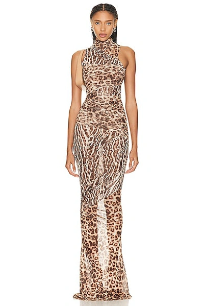 Ser.o.ya Ronnie Dress In Tan Leopard
