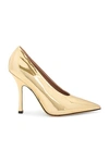 Valentino Garavani Nite-out 100mm Mirrored Pumps In Gold