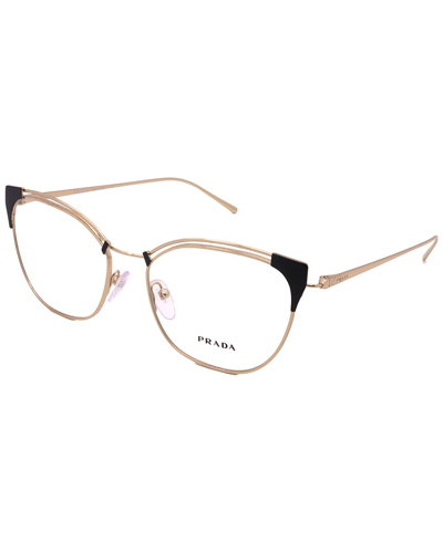 Prada Women's Pr62uv 53mm Optical Frames In Gold