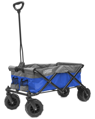 Creative Outdoor Products All Terrain Folding Wagon In Blue