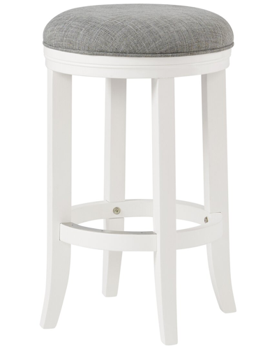 Alaterre Natick Counter Height Stool In White