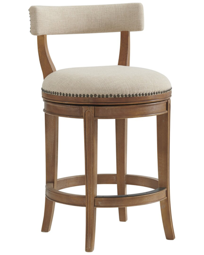 Alaterre Hanover Swivel Counter Height Bar Stool In Brown