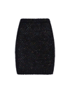 Balmain Sequin-embellished High-waist Miniskirt In Black  