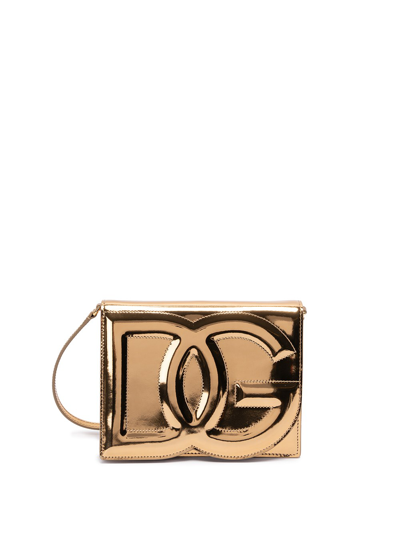 Dolce & Gabbana Dg Logo Bag In Metallic