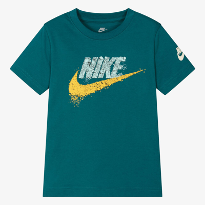 Nike Kids' Boys Teal Green Swoosh T-shirt