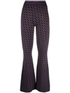 DIANE VON FURSTENBERG HATTI JACQUARD KNIT PANTS