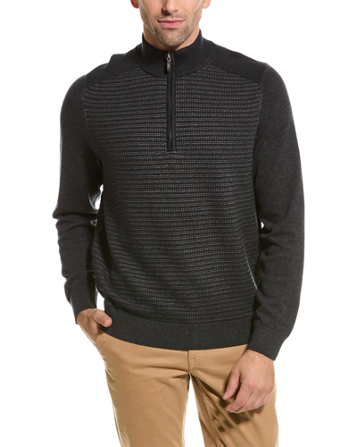 Tommy Bahama Seaport 1/2-zip Pullover In Black