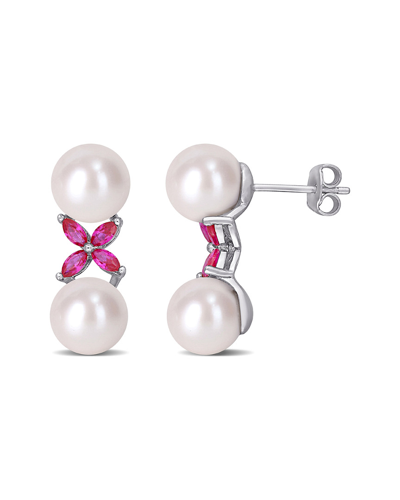 Pearls Silver 8.5-9mm Freshwater Pearl Earrings