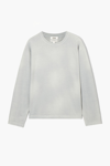 Cos Boxy Heavyweight Long-sleeved T-shirt In Grey