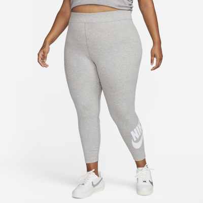 Nike Women's  Sportswear Classics High-waisted Graphic Leggings (plus Size) In Grey