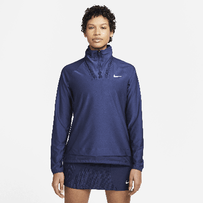 Nike Women's Dri-fit Adv Tour 1/4-zip Golf Hoodie In Blue