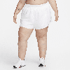 Nike Women's Dri-fit One High-waisted 3" 2-in-1 Shorts (plus Size) In White