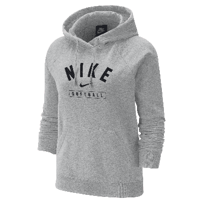 Nike Women's Softball Pullover Hoodie In Grey