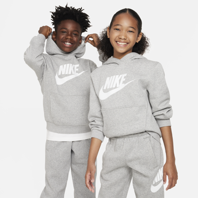 Nike Sportswear Club Fleece Big Kids' Hoodie In Grey