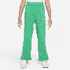 Nike Sportswear Club Fleece Big Kids' (girls') Wide-leg Pants In Green