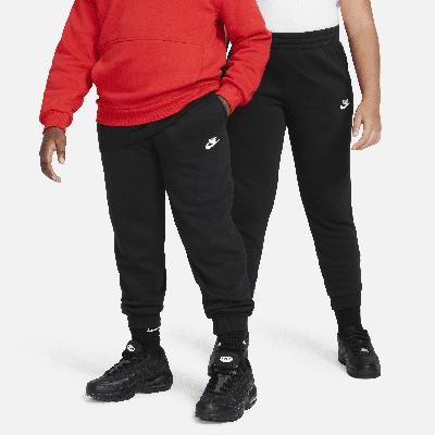 Nike Sportswear Club Fleece Big Kids' Jogger Pants (extended Size) In Black