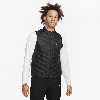 Nike Therma-fit Adv Repel Aeroloft Water Repellent Down Running Vest In Black