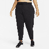 Nike Women's Dri-fit One High-waisted 7/8 French Terry Jogger Pants (plus Size) In Black