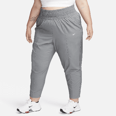 Nike Women's Dri-fit One Ultra High-waisted Pants (plus Size) In Grey