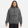 Nike Men's Club Fleece+ Half-zip Logo Hoodie In Grey
