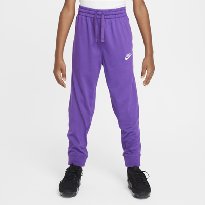 Nike Sportswear Big Kids' (boys') Jersey Jogger Pants In Purple