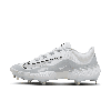 Nike Men's Alpha Huarache Elite 4 Low Baseball Cleats In White