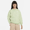 Nike Sportswear Club Fleece Big Kids' (girls') Oversized Sweatshirt In Green