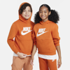 Nike Sportswear Club Fleece Big Kids' Hoodie In Orange