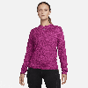 Nike Women's Dri-fit Swift Element Uv Crew-neck Running Top In Pink
