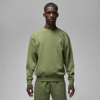 Jordan Men's  Brooklyn Fleece Crewneck Sweatshirt In Green