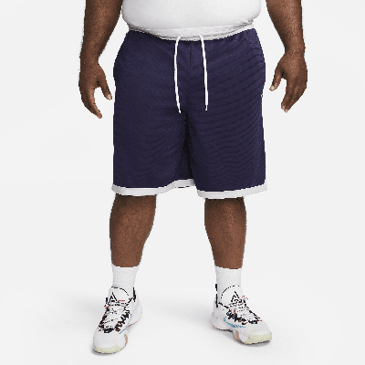 Nike Men's Dri-fit Dna 10" Basketball Shorts In Purple Ink/white