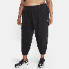 Nike Women's Therma-fit One Loose Fleece Pants (plus Size) In Black