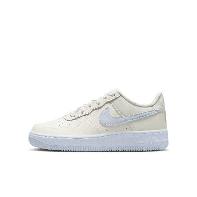 Nike Kids' Air Force 1 "light Bone" Sneakers In Brown
