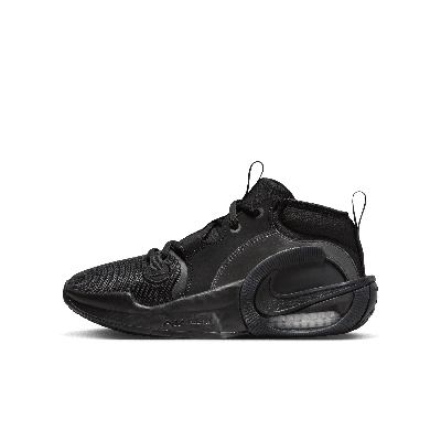 Nike Air Zoom Crossover 2 Big Kids' Basketball Shoes In Black/bright Crimson/tint/anthracite