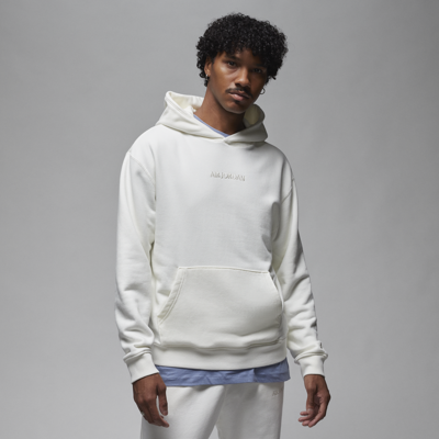 Jordan Men's Air  Wordmark Fleece Hoodie In Sail/sail