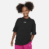 Nike Sportswear Premium Essentials Big Kids' (girls') Oversized T-shirt In Black