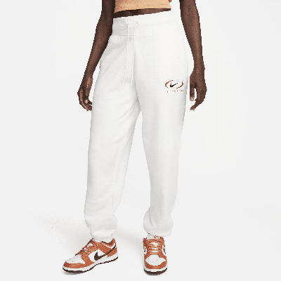 Nike Women's  Sportswear Phoenix Fleece Oversized High-waisted Pants In White