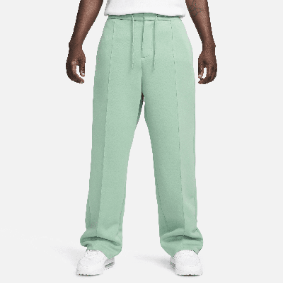 Nike Men's  Sportswear Tech Fleece Reimagined Loose Fit Open Hem Sweatpants In Green