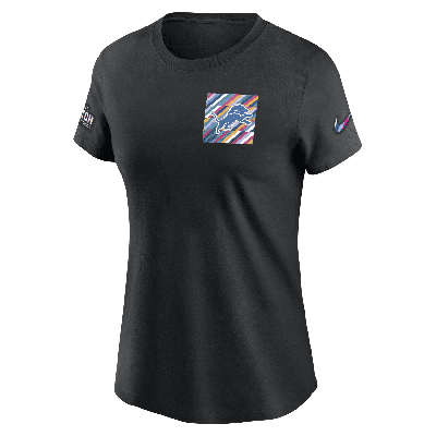 Nike Detroit Lions Crucial Catch Sideline  Women's Nfl T-shirt In Black