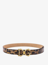 Dolce & Gabbana Leather Logo Belt In Brown