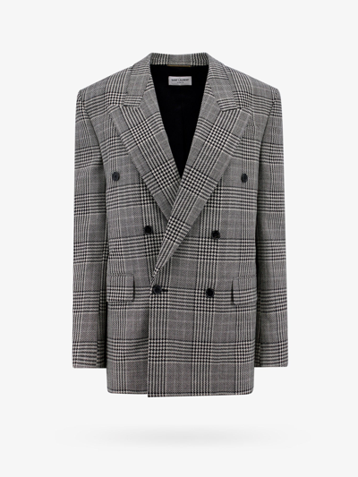 Saint Laurent Blazer In Grey