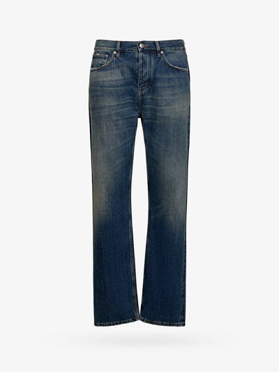 Burberry Japanese Denim Straight Fit Jeans In Blue