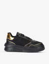 VERSACE VERSACE MEN'S BLACK ODIESSA CHUNKY-SOLE LEATHER LOW-TOP TRAINERS