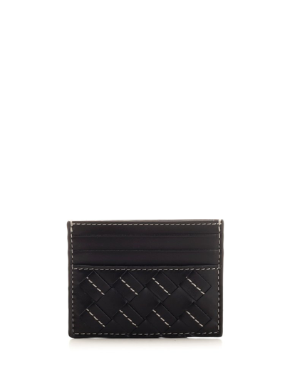 Bottega Veneta Stich Detailed Wallet In Black