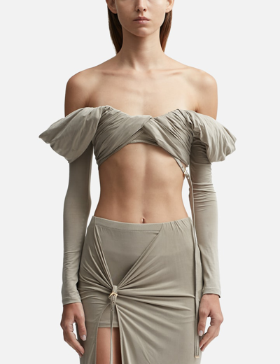 Jacquemus Le Haut Spalla In Green