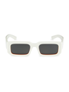 Prada Men's 06ys 53mm Solid Sunglasses In White Dark Grey