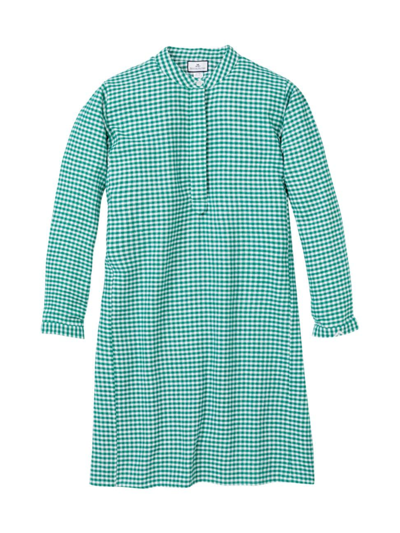 Petite Plume Gingham Grace Nightgown In Green